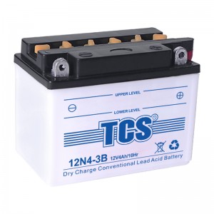 TCS摩托车干荷通俗型水电池12N4-3B