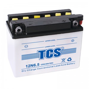 TCS摩托车电池干荷通俗型水电池12N6.5