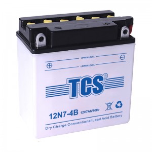 TCS摩托车电池干荷通俗型水电池12N7-4B