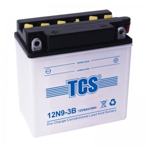 TCS摩托车干荷通俗型水电池12N9-3B